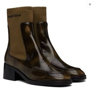 See By Chloe Women's Brown Ankle Boots NWOT